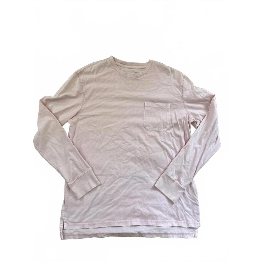 Goodfellow & Co. Long Sleeve Pocket Tee - Light Pink Size L